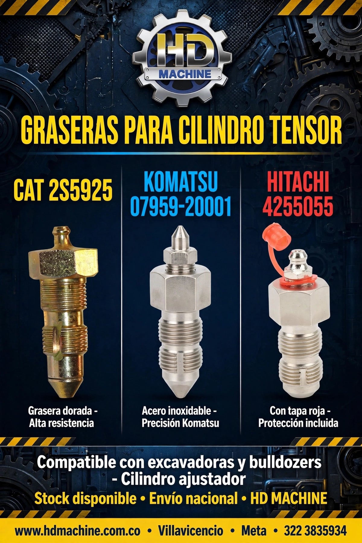 VALVULA GRASERA CILINDRO TENSOR