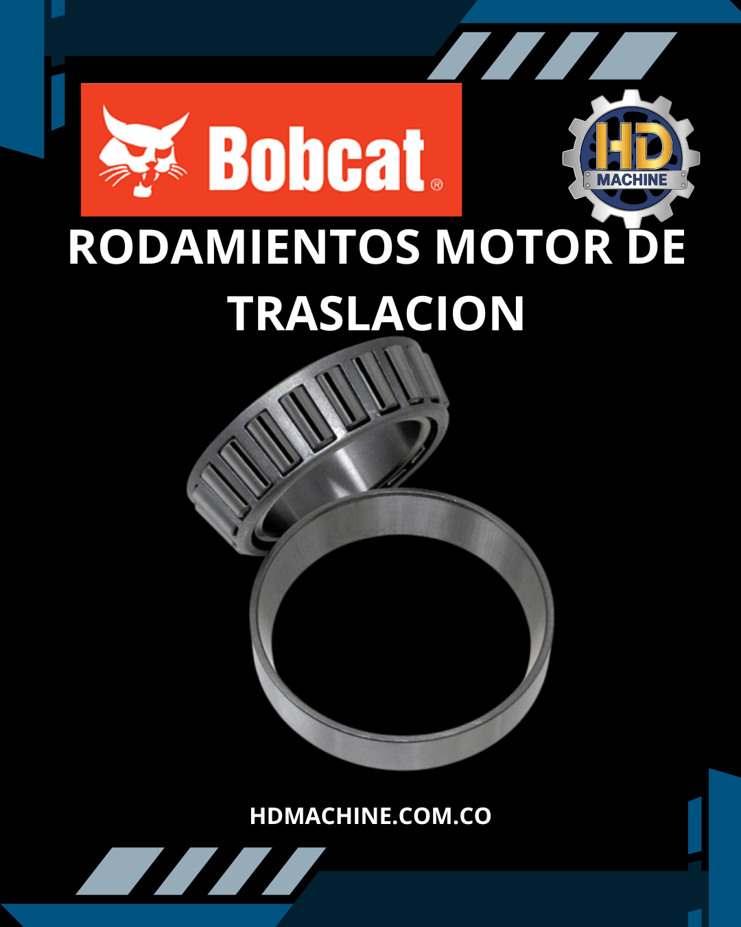 RODAMIENTO MOTOR TRASLACION CON CUNA BOBCAT 6632541
