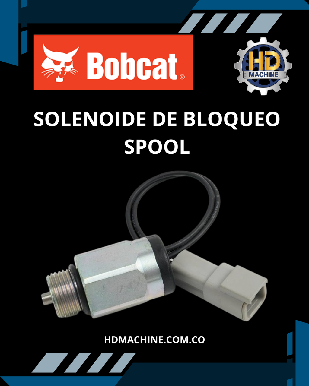 SOLENOIDE BLOQUEO SPOOL BOBCAT