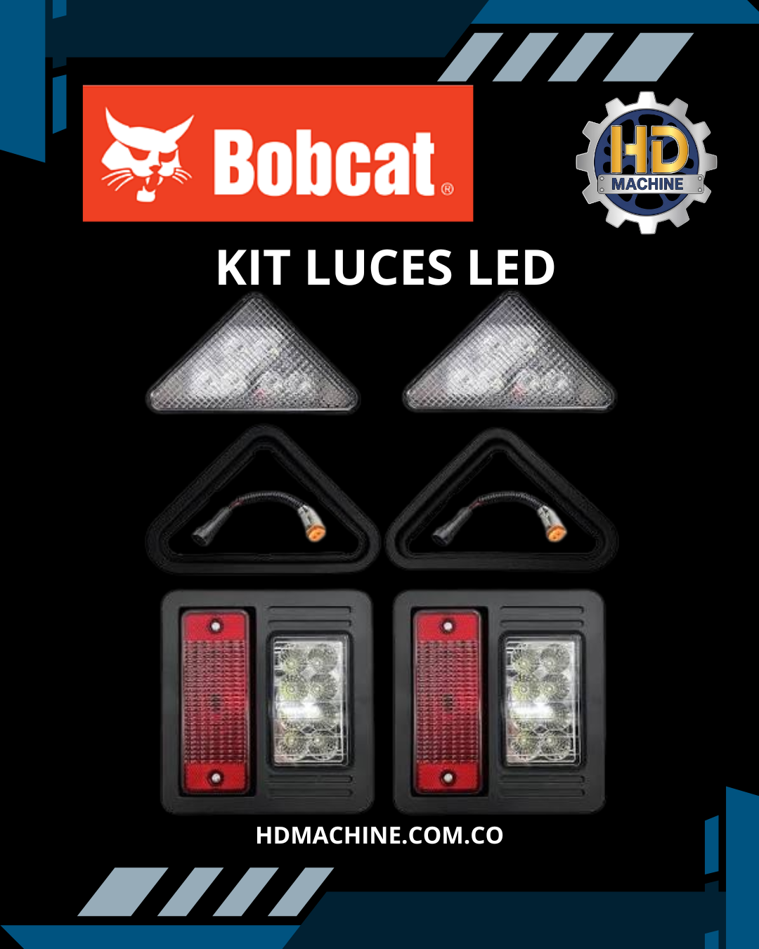 KIT LUCES LED BOBCAT 6718042 - 6718043 - 6670284
